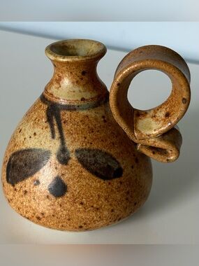 Sarah Pike Studio Pottery Mini Vase Signed Handmade Ceramic Canada